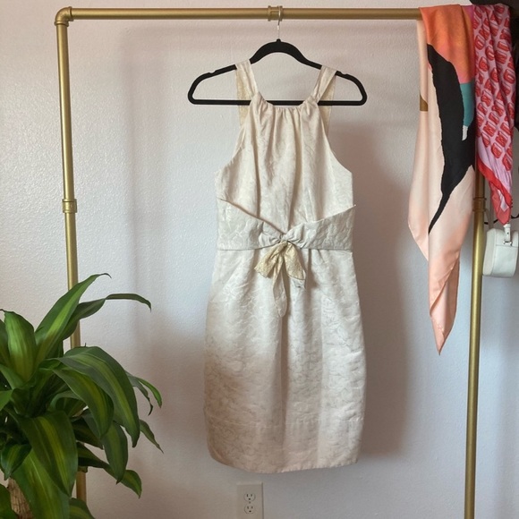 Vera Wang Ivory Cocktail Dress Sz. 8 - Picture 1 of 6